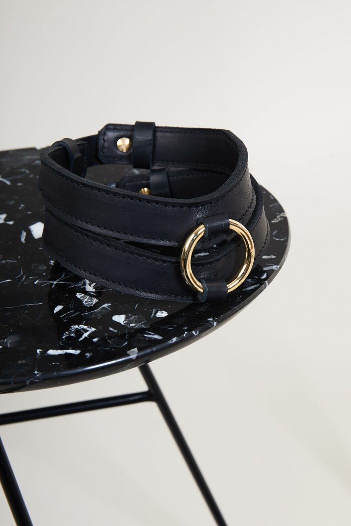 Collier ALTERA O-ring cuir x Maison Dressage – Image 1