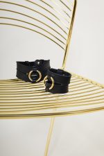 Menotte en cuir noir ALTERA Bracelet O-ring x Maison Dressage – Image 5