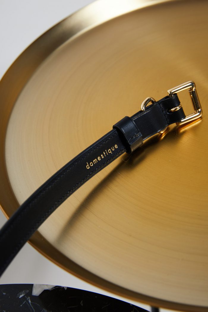 CHOKER BRACELET cuir noir & Passerby x Domestique 🇫🇷 – Image 4