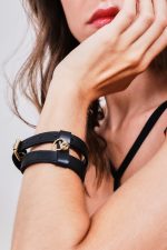 CHOKER BRACELET cuir noir & Passerby x Domestique 🇫🇷