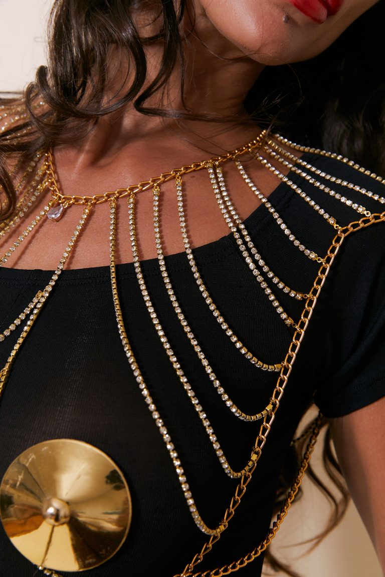 LADY GOLD top harnais Strass x OPPIUM PARIS 🇫🇷 – Image 8