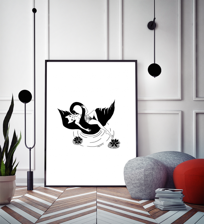 Illustration SWAN LADY x Catpurrrs 🇫🇷 – Image 2