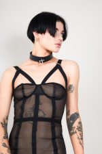 Robe harnais en mesh ALINE avec Porte-Jarrettelles – Image 3