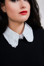 Col Claudine brodé J'AI LA PEAU DOUCE 🇫🇷 – Image 3