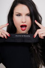 Col Claudine brodé OUVRE LA BOUCHE 🇫🇷