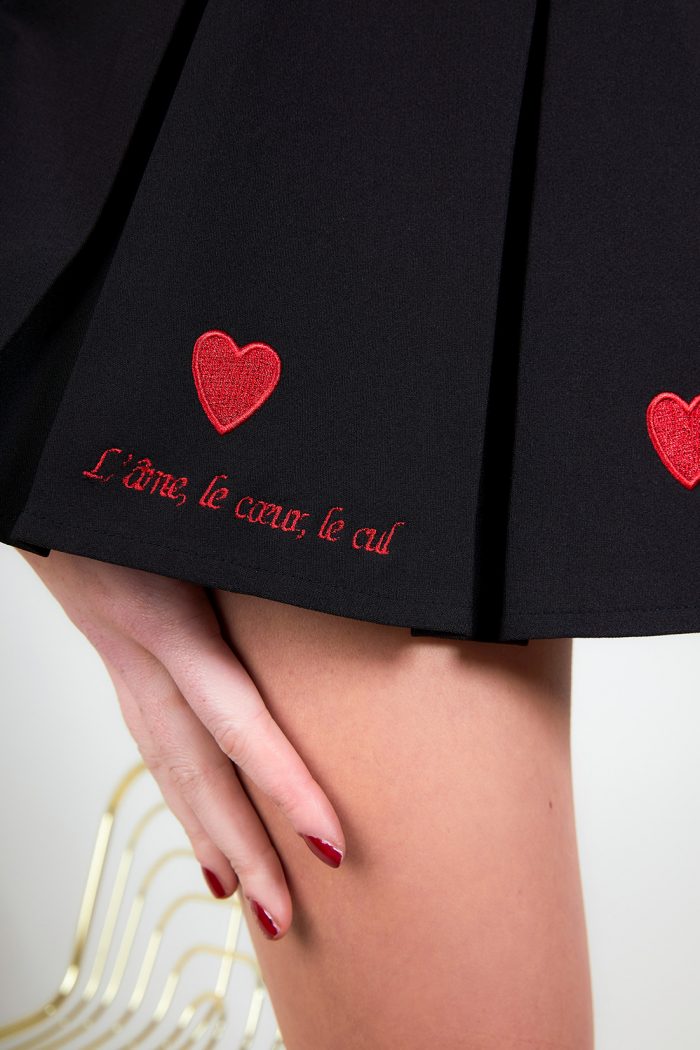 Jupe brodée L'AME LE COEUR LE CUL 🇫🇷 – Image 9