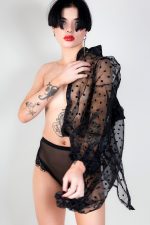 Chemise en tulle à pois LENA – Image 3
