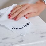 Mouchoir brodé en coton FEMME FATALE 🇫🇷