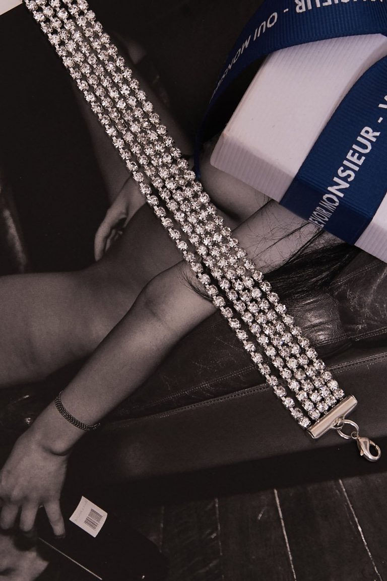 Chaine de cheville 5 rangs LULA Strass x OPPIUM PARIS 🇫🇷 – Image 2