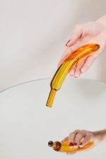 🍌 Dildo en verre Banane PRENDS TES VITAMINES
