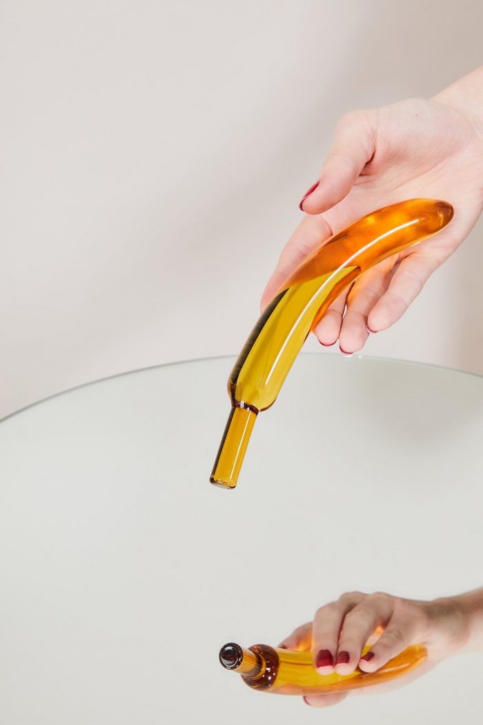 🍌 Dildo en verre Banane PRENDS TES VITAMINES – Image 1