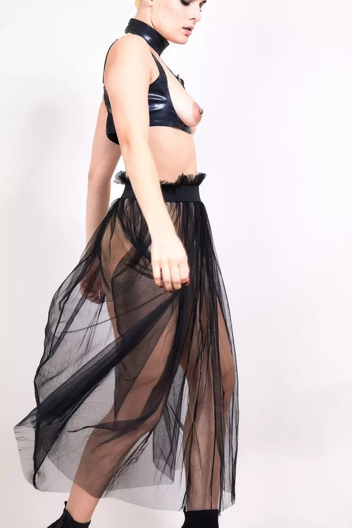 Jupe noire transparente REGARDEZ-MOI – Image 3