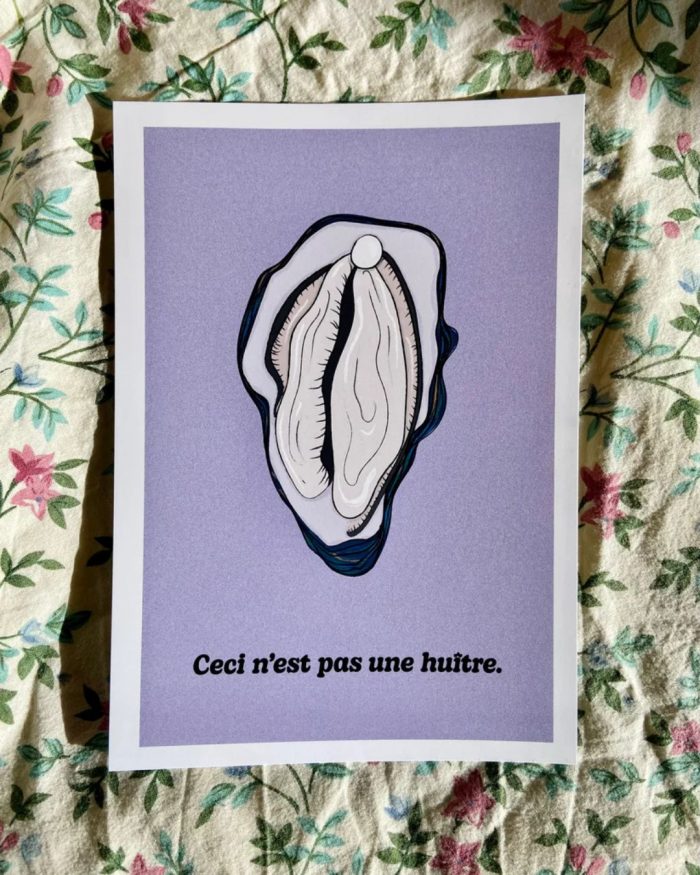 Affiche Ceci n'est pas une huître 🦪 x Troty🇫🇷 – Image 1