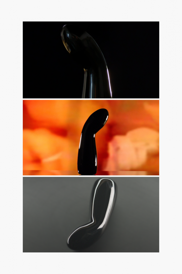 Dildo RAVEN Onyx Black Glass Vibrator x NIGHTFALL – Image 6