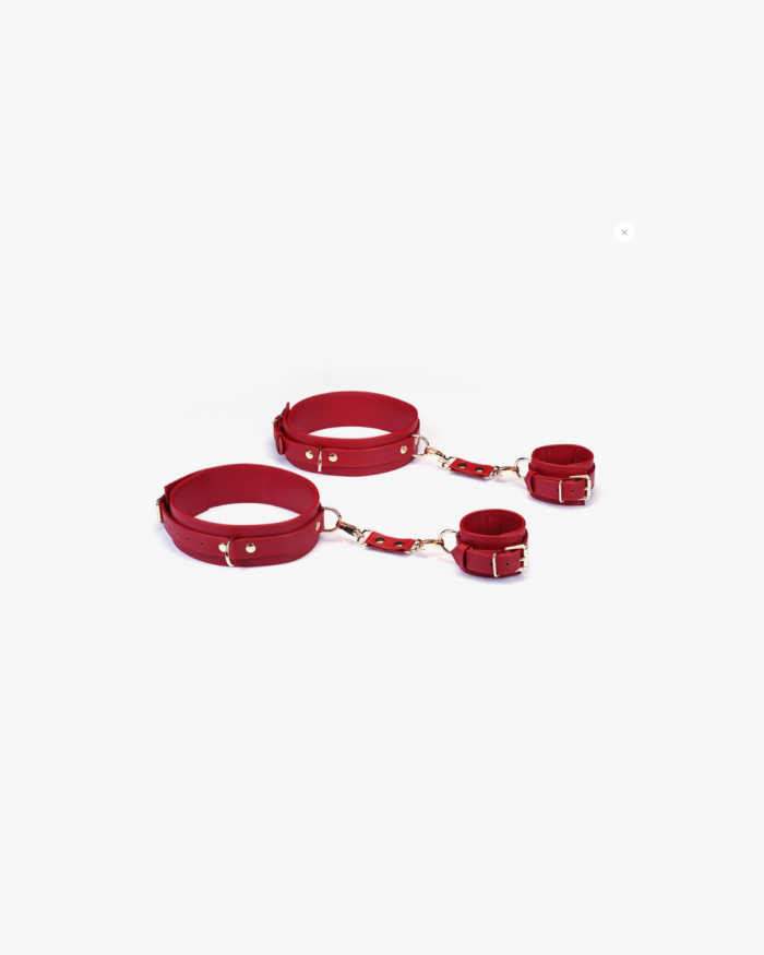 Set 2 Menottes poignets + cuisses THORN & ROSES Ⓥegan x Liebe – Image 2