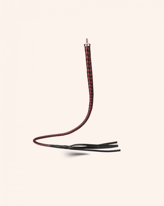 Fouet en cuir SLAVE'S BEAUTY 100cm x Liebe – Image 1