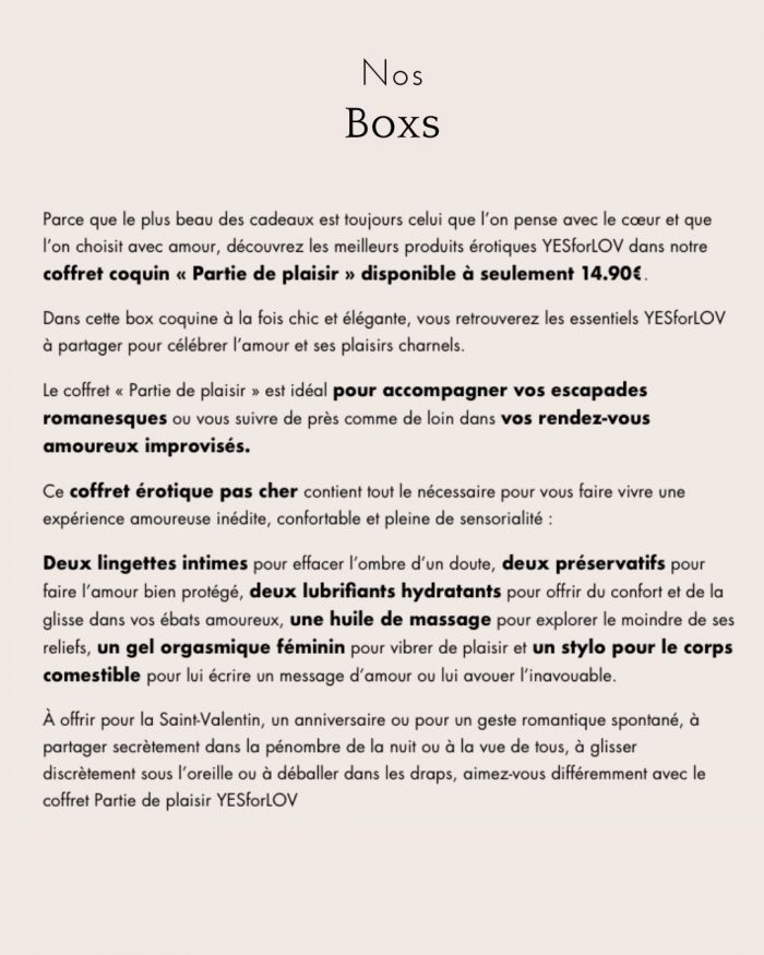 Coffret PARTIE DE PLAISIR x YESforLOV 🇫🇷 – Image 3