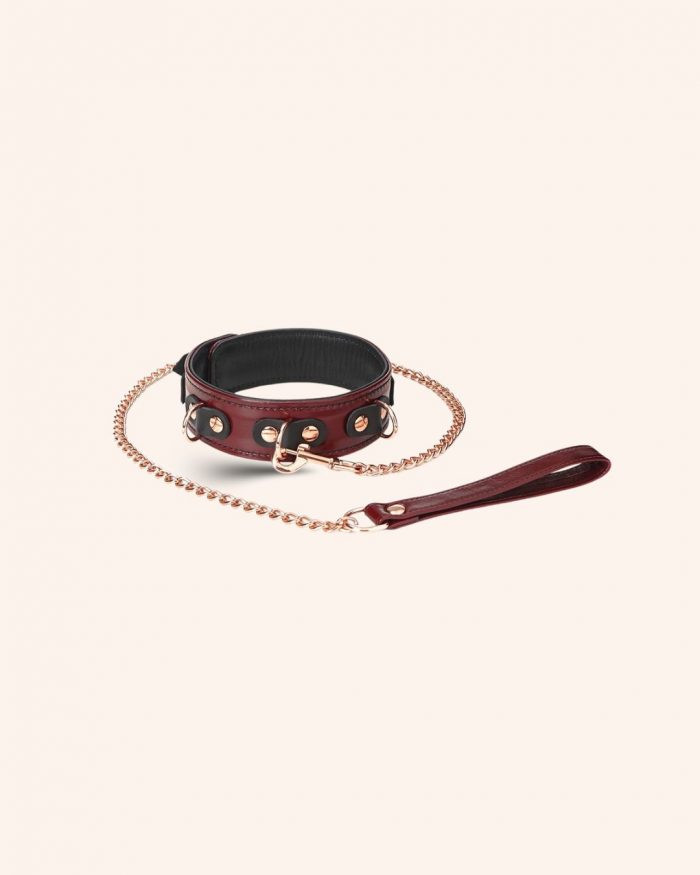 Set 2 pièces Collier de soumission + Laisse SLAVE'S BEAUTY x Liebe – Image 1
