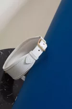 Collier de soumission en cuir blanc OVER YOU x Abara – Image 8