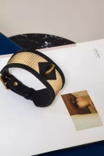 Collier de soumission en cuir Gold LADY LUCK x Abara – Image 7