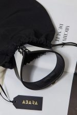 Collier de soumission en cuir noir LA MONDAINE x Abara – Image 6