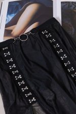 Jupe en mesh noir AMORE – Image 3