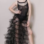 Jupe ouverte tulle noir BACHELORETTE