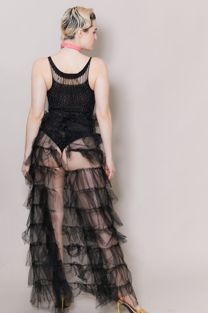Jupe ouverte tulle noir BACHELORETTE – Image 4