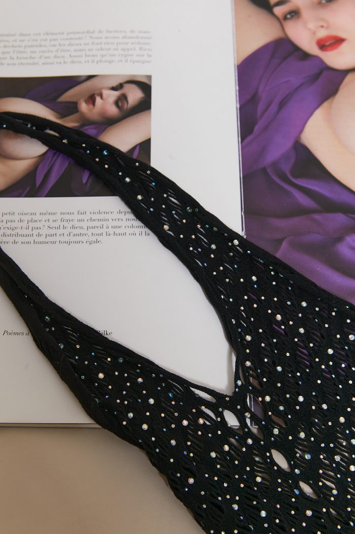 Body dos-nu FERVEUR en Résille Strass – Image 7