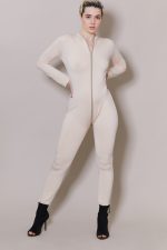 Catsuit opaque FLEUR DE CHAIR à zip – Image 7