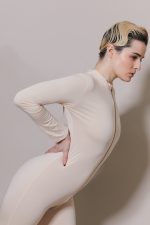 Catsuit opaque FLEUR DE CHAIR à zip – Image 5