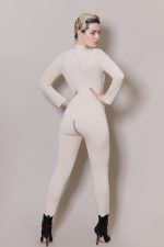 Catsuit opaque FLEUR DE CHAIR à zip – Image 4