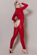 Catsuit Ouverte FUCKDOLL en lycra semi-opaque – Image 23