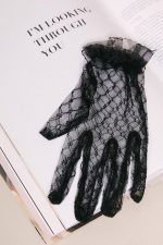 Gants tulle noir GUEST LIST – Image 2