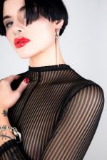 Catsuit Ouverte LAST NIGHT en voile noir – Image 7