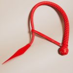 Single Tail LE DÉSIR en cuir tressé