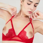 Soutien-Gorge ouvert NOMMÉE DÉSIR Rouge x Atelier Amour