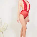 Body fendu NOMMÉE DÉSIR Rouge x Atelier Amour