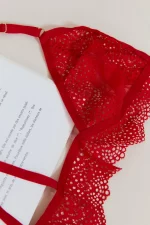 Soutien-Gorge NOMMÉE DÉSIR Rouge x Atelier Amour