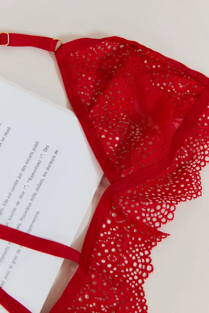 Soutien-Gorge NOMMÉE DÉSIR Rouge x Atelier Amour – Image 1