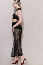 Jupe dentelle noire IAMSURE – Image 3