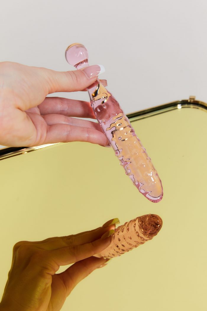 Dildo en verre texturé TRICKY – Image 6