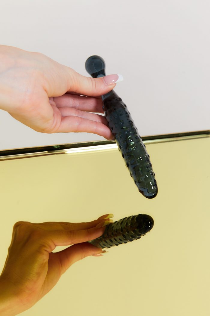 Dildo en verre texturé TRICKY – Image 1
