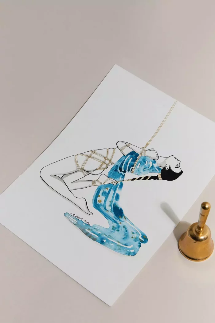 Aquarelle HISTOIRE D'EAU N°17 x Céline Achour 🇫🇷 – Image 1