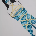 Aquarelle HISTOIRE D'EAU N°9 x Céline Achour 🇫🇷