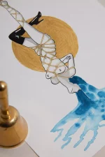 Aquarelle HISTOIRE D'EAU N°26 x Céline Achour 🇫🇷 – Image 2