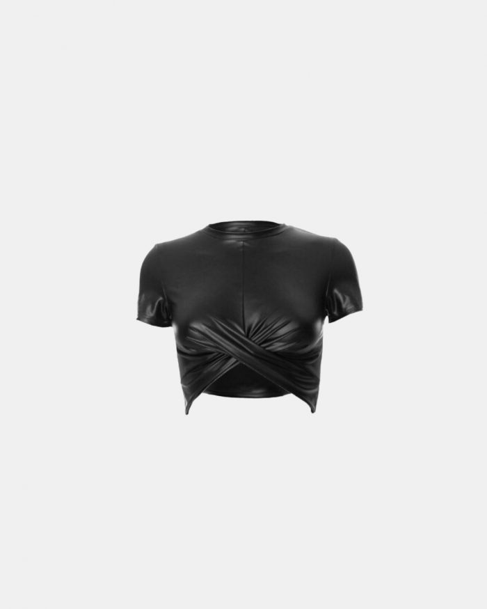 Crop-Top vinyle BLACKDAY – Image 5