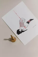 Aquarelle L'AUTRUCHE x Céline Achour 🇫🇷 – Image 4