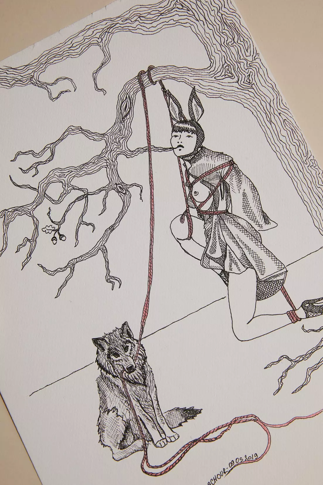 VM-LOUP-Y-ES-TU-dessin-feutre-rives-trad-9868-Vous-Monsieur-la-nouvelle-collection.webp Aquarelle LOUP Y ES-TU x Céline Achour 🇫🇷 – Image 1