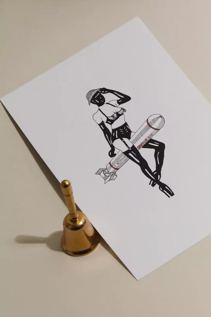 Aquarelle NI VUE NI CONNUE x Céline Achour 🇫🇷 – Image 3